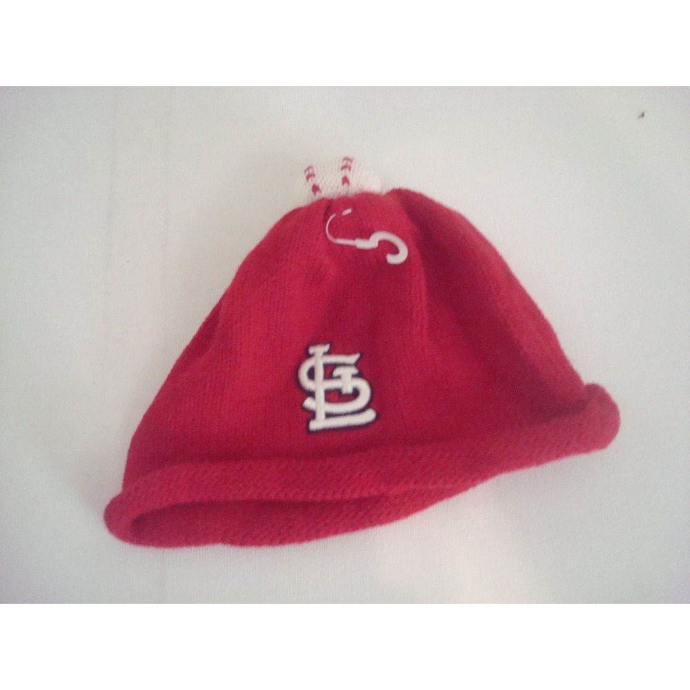 KIDS ST LOUIS CARDINALS NEW ERA BEANIE KNIT HAT CAP VINTAGE DEADSTOCK 03